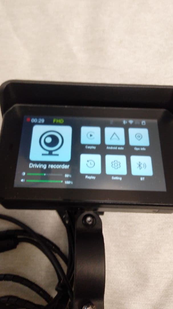 バイク用ドライブレコーダー　ナビゲーション　MT65B スマートモニター