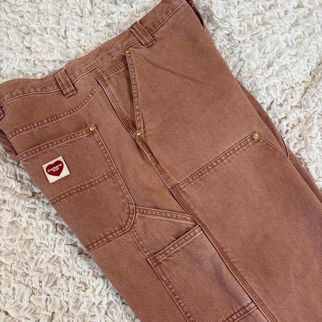 希少カラー　Carhartt WIP ピンク ペインターパンツ　ダブルニー
