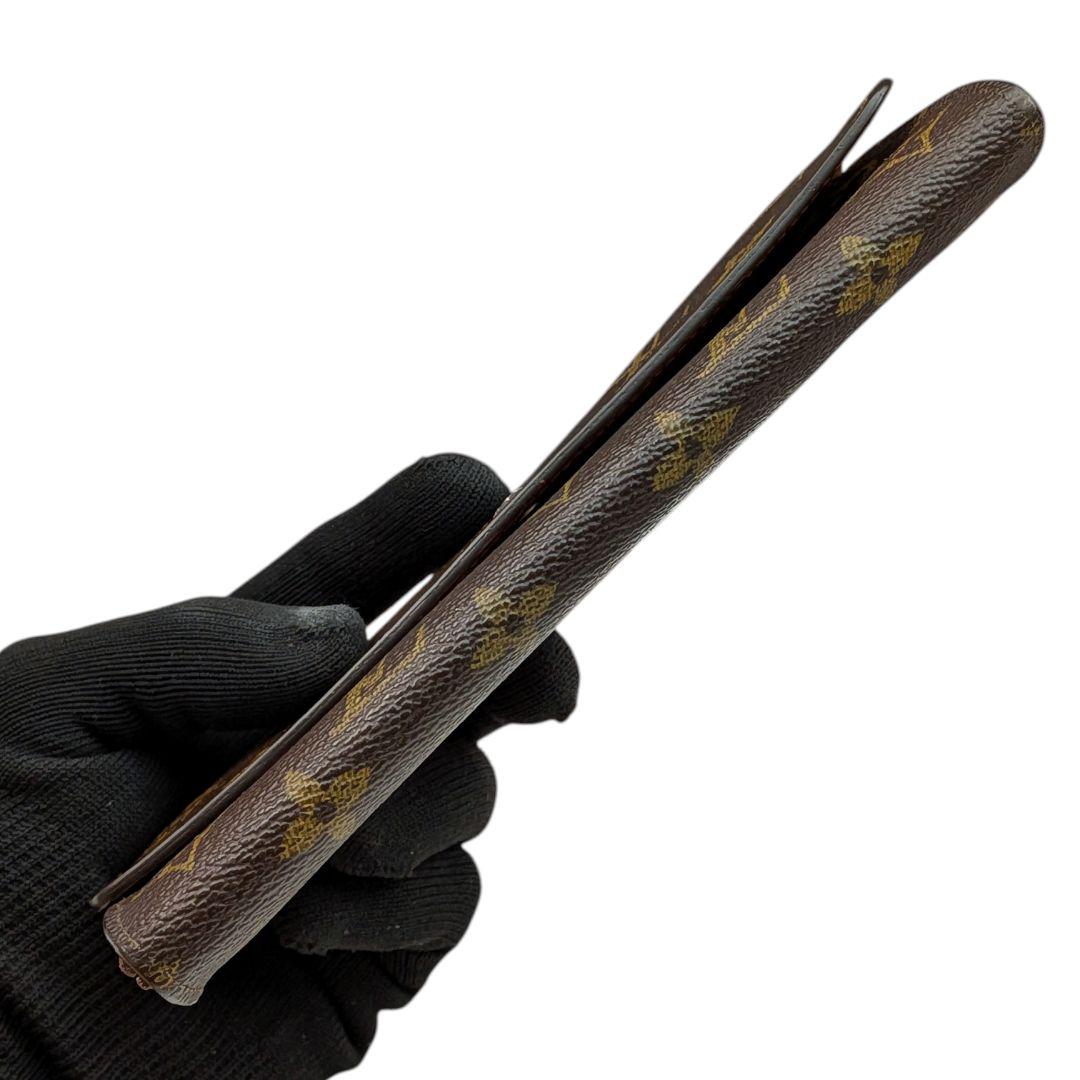 外観美 ルイヴィトン モノグラム ポシェット ポルトモネ クレディ 長財布