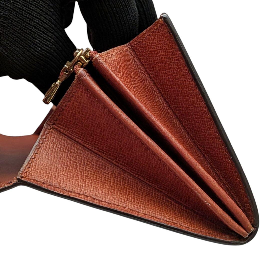 外観美 ルイヴィトン モノグラム ポシェット ポルトモネ クレディ 長財布