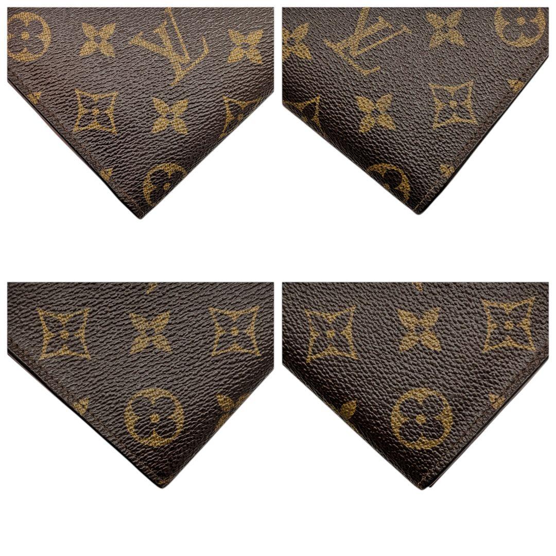 外観美 ルイヴィトン モノグラム ポシェット ポルトモネ クレディ 長財布