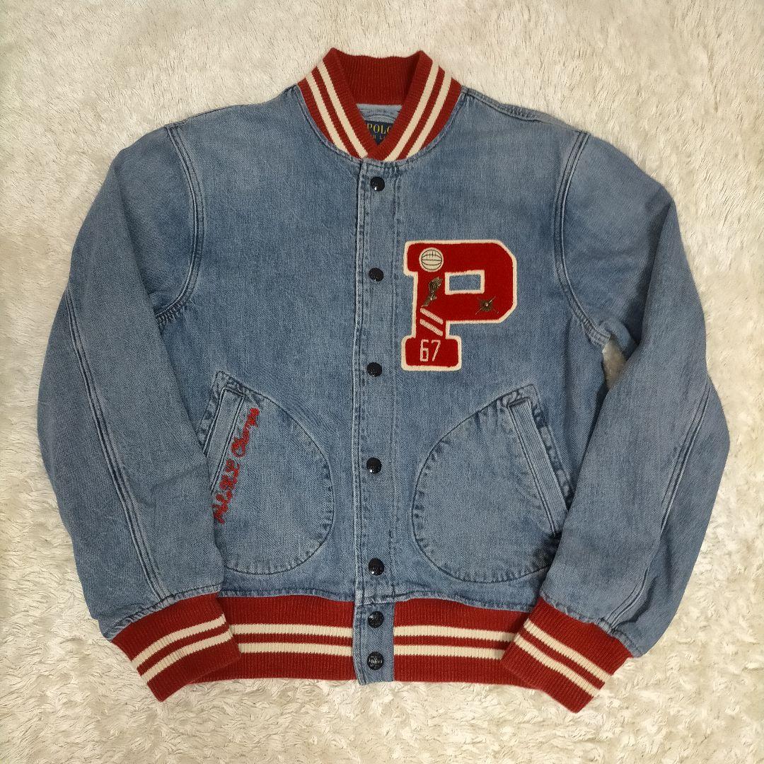 ト*ヨ様 【美品　希少】ポロラルフローレン　ブルゾン　スタジャン　デニム　 ヴィ