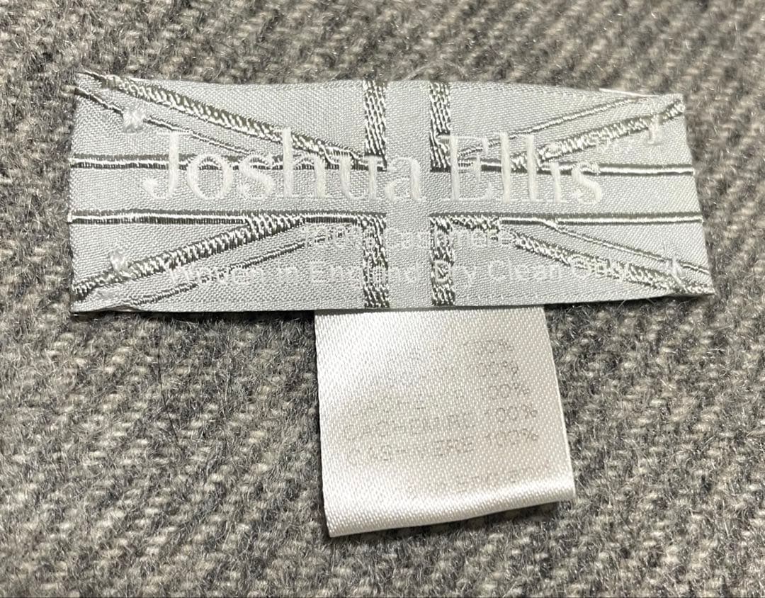 ジュシュアエリス カシミヤ マフラー ストール ブロックチェック柄 大判