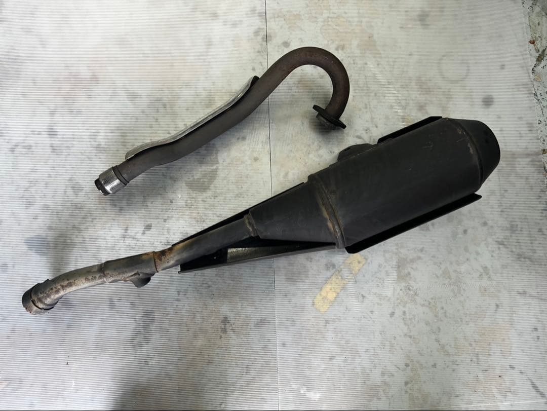 SUZUKI バンバン 200 キャブ車用 純正マフラー一式