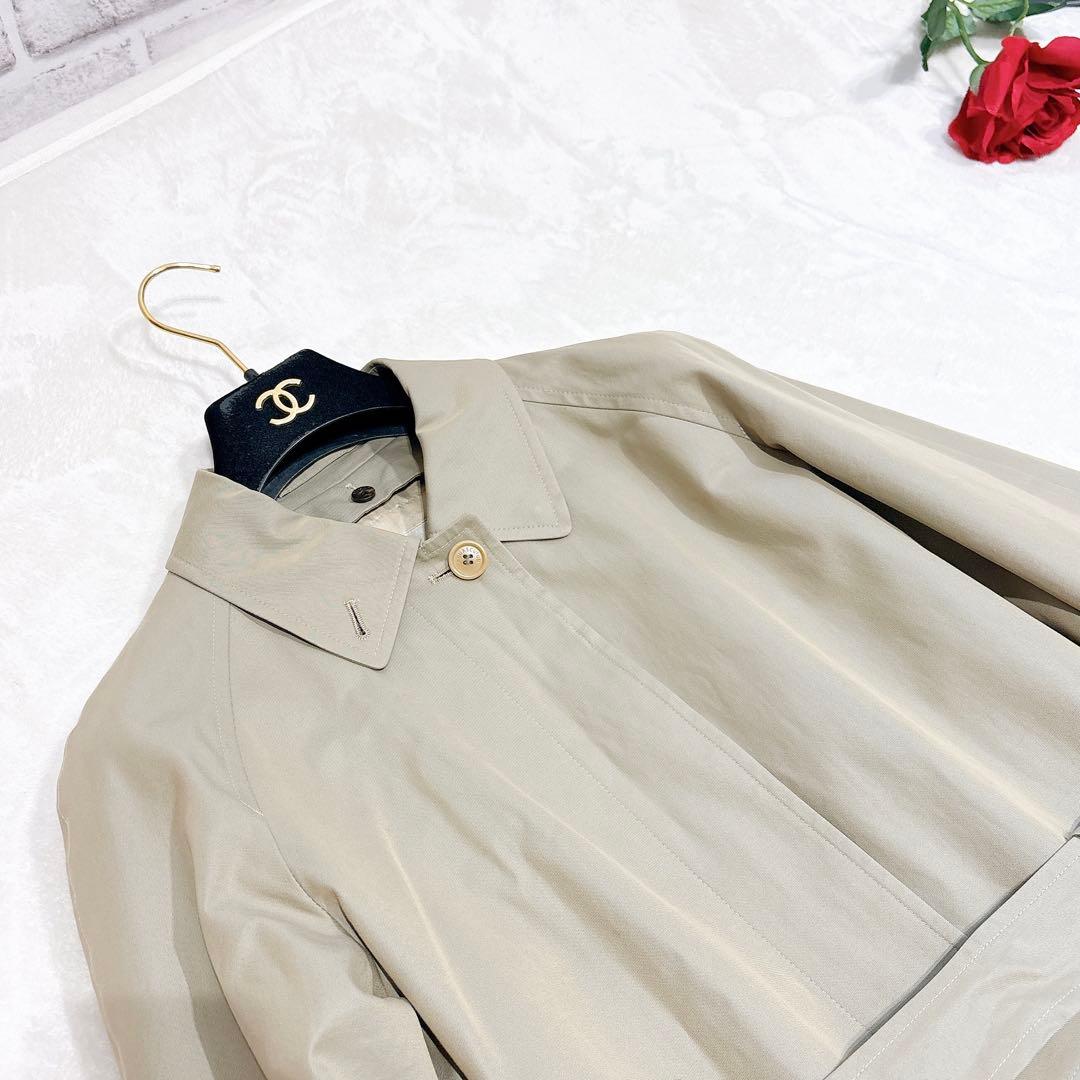 ほぼ未使用✨　アクアスキュータム　トレンチコート　玉虫色　レディース　11