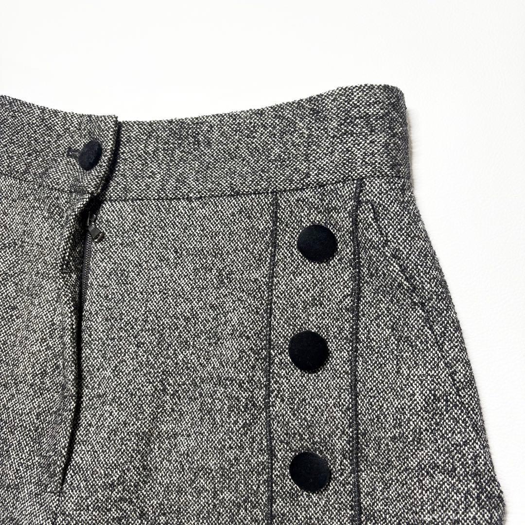 美品✨ドルガバ ツイードロングワイドパンツ 42サイズ イタリア製