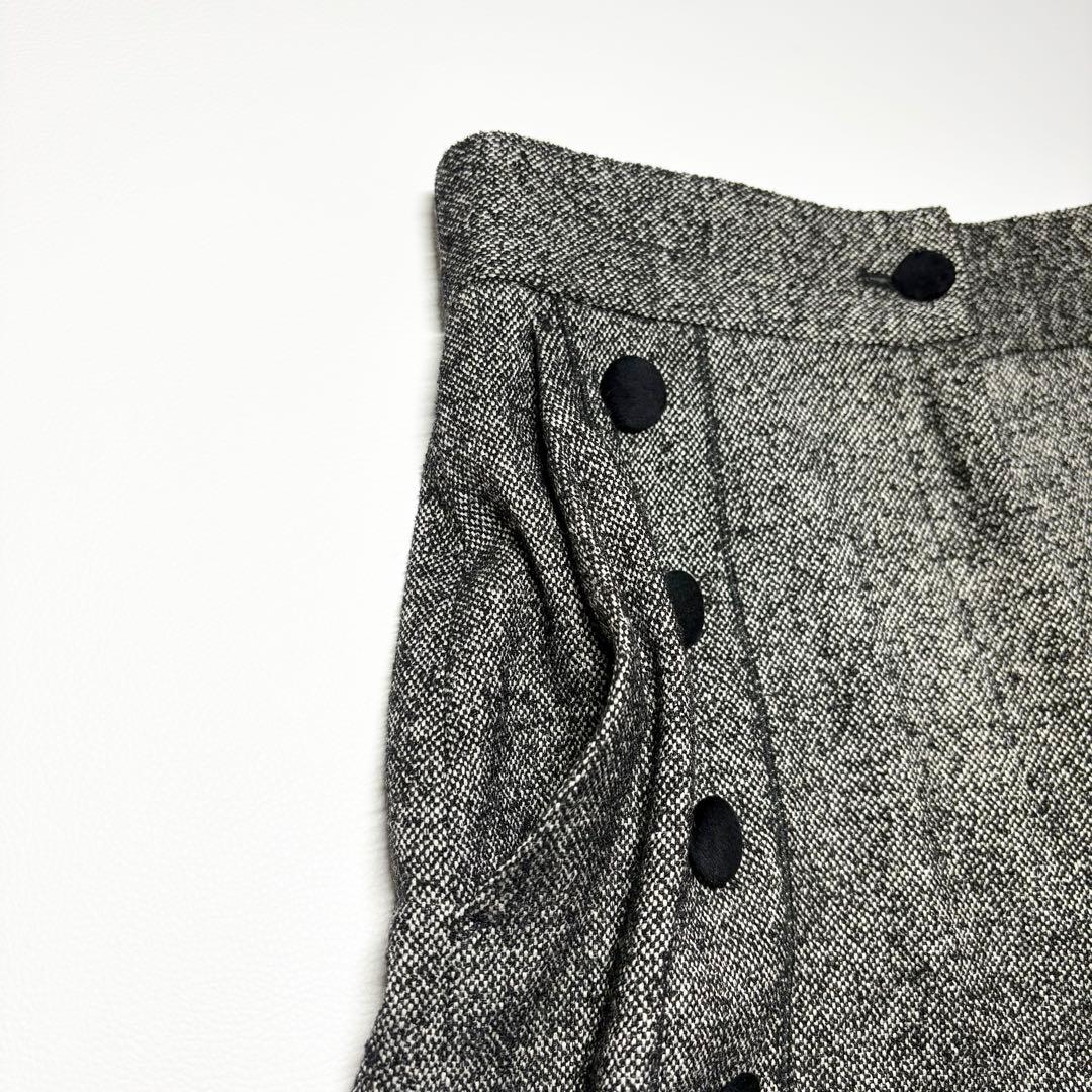 美品✨ドルガバ ツイードロングワイドパンツ 42サイズ イタリア製