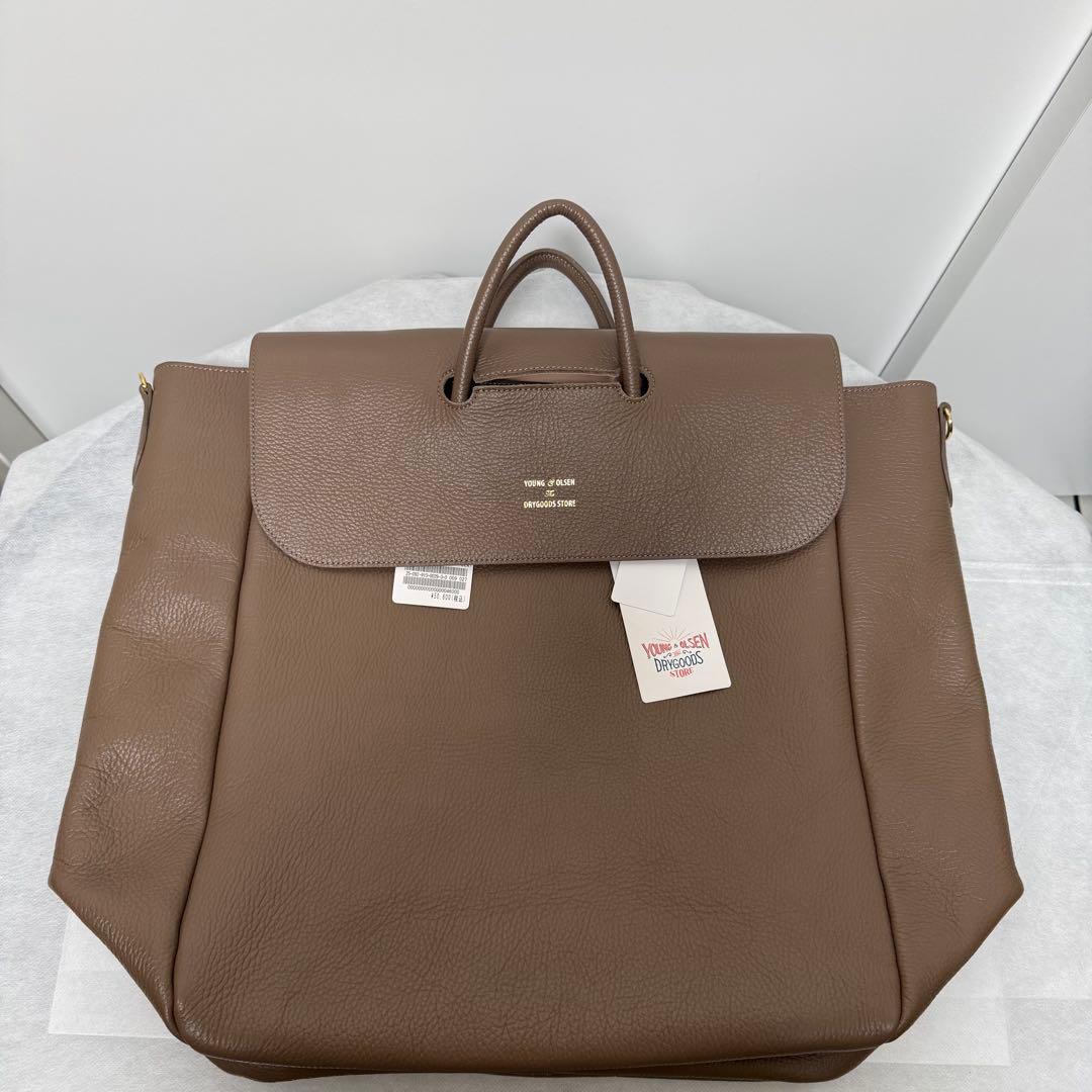 IENA ヤングアンドオルセン EMBOSSED LEATHER TOTE L