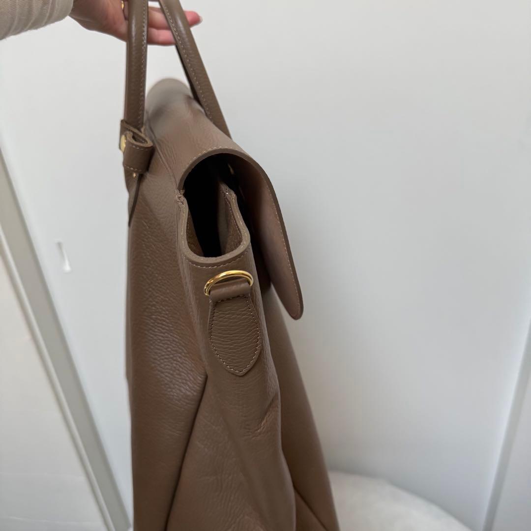 IENA ヤングアンドオルセン EMBOSSED LEATHER TOTE L