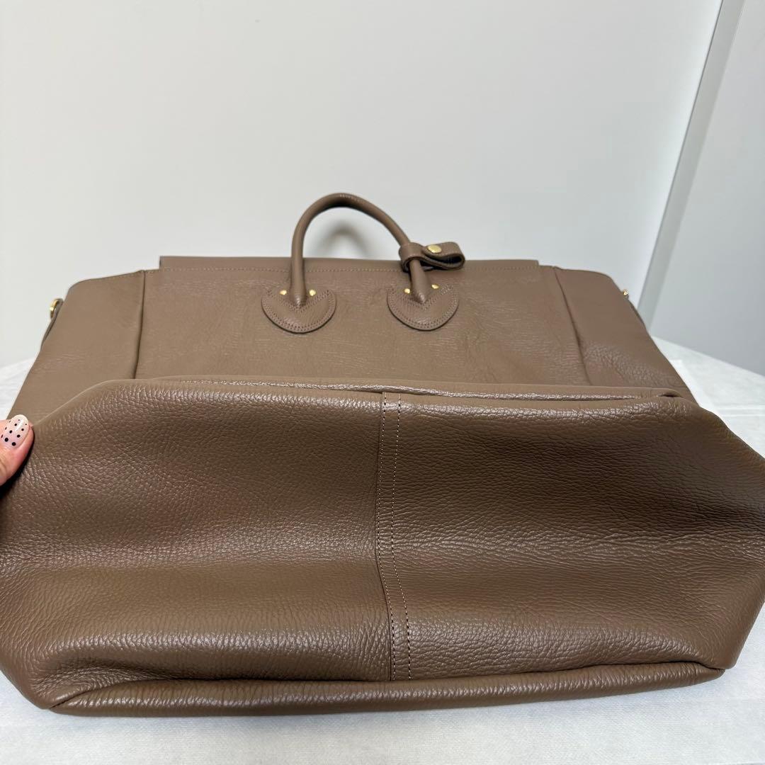 IENA ヤングアンドオルセン EMBOSSED LEATHER TOTE L