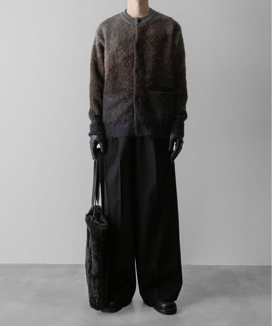 ssstein EXTRA WIDE TROUSERS (2/72梳毛フラノ)