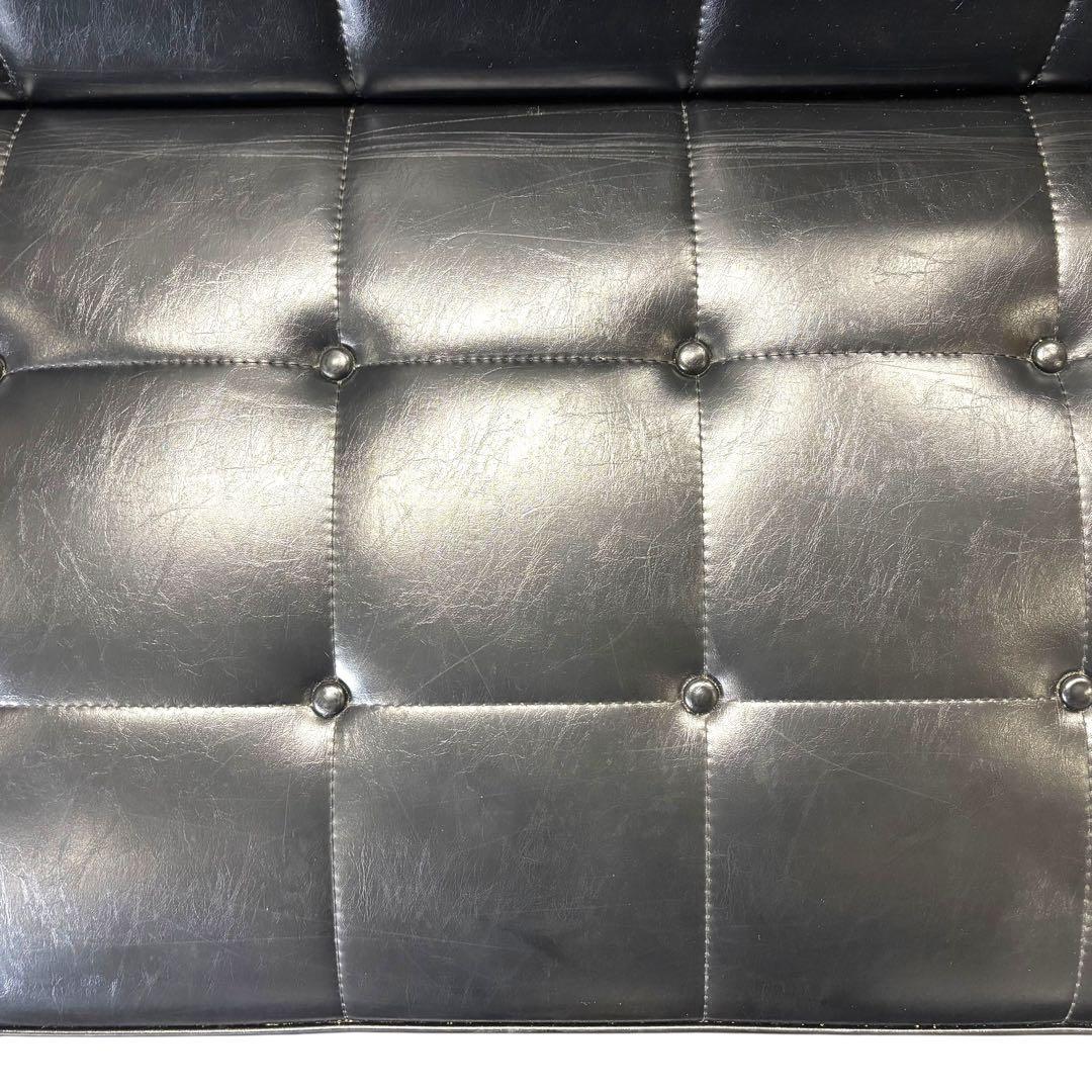 【カリモク60】Kチェア 2シーター ブラック ビンテージ ソファ モダン