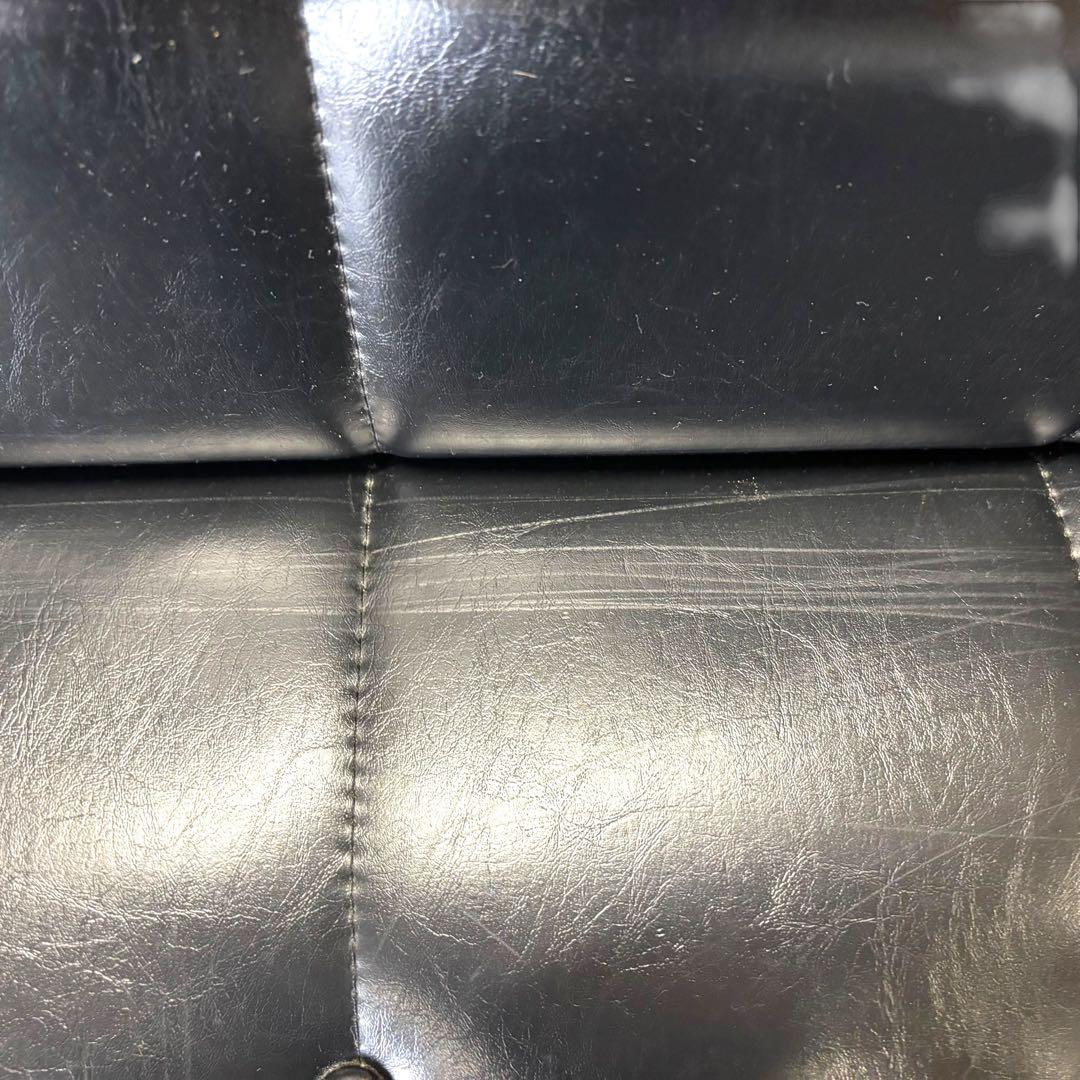 【カリモク60】Kチェア 2シーター ブラック ビンテージ ソファ モダン