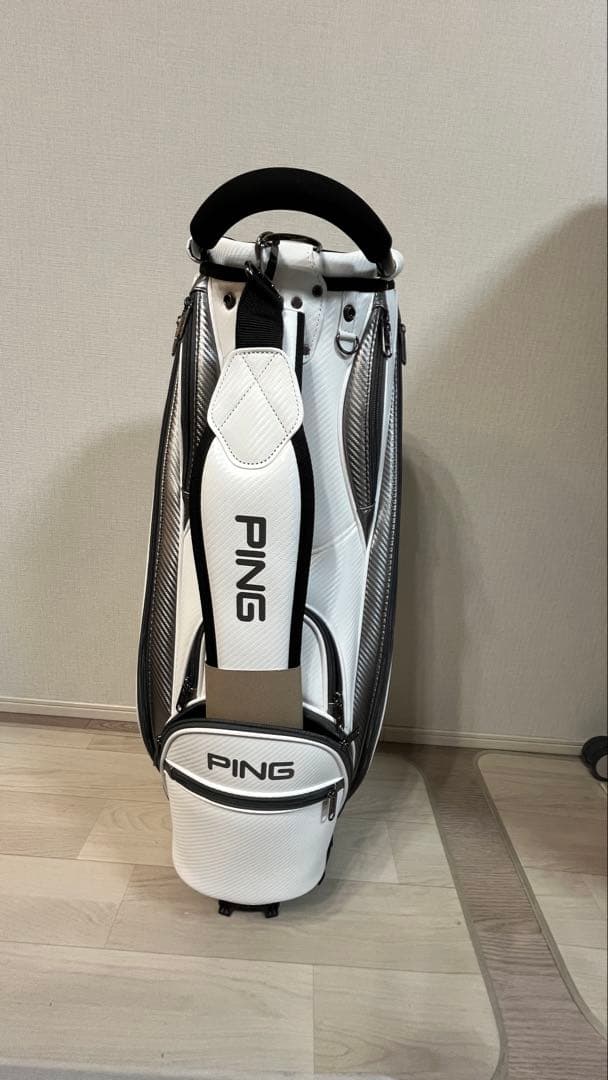 PING キャディバッグ ホワイト　CB-U 2502 SOFT PU
