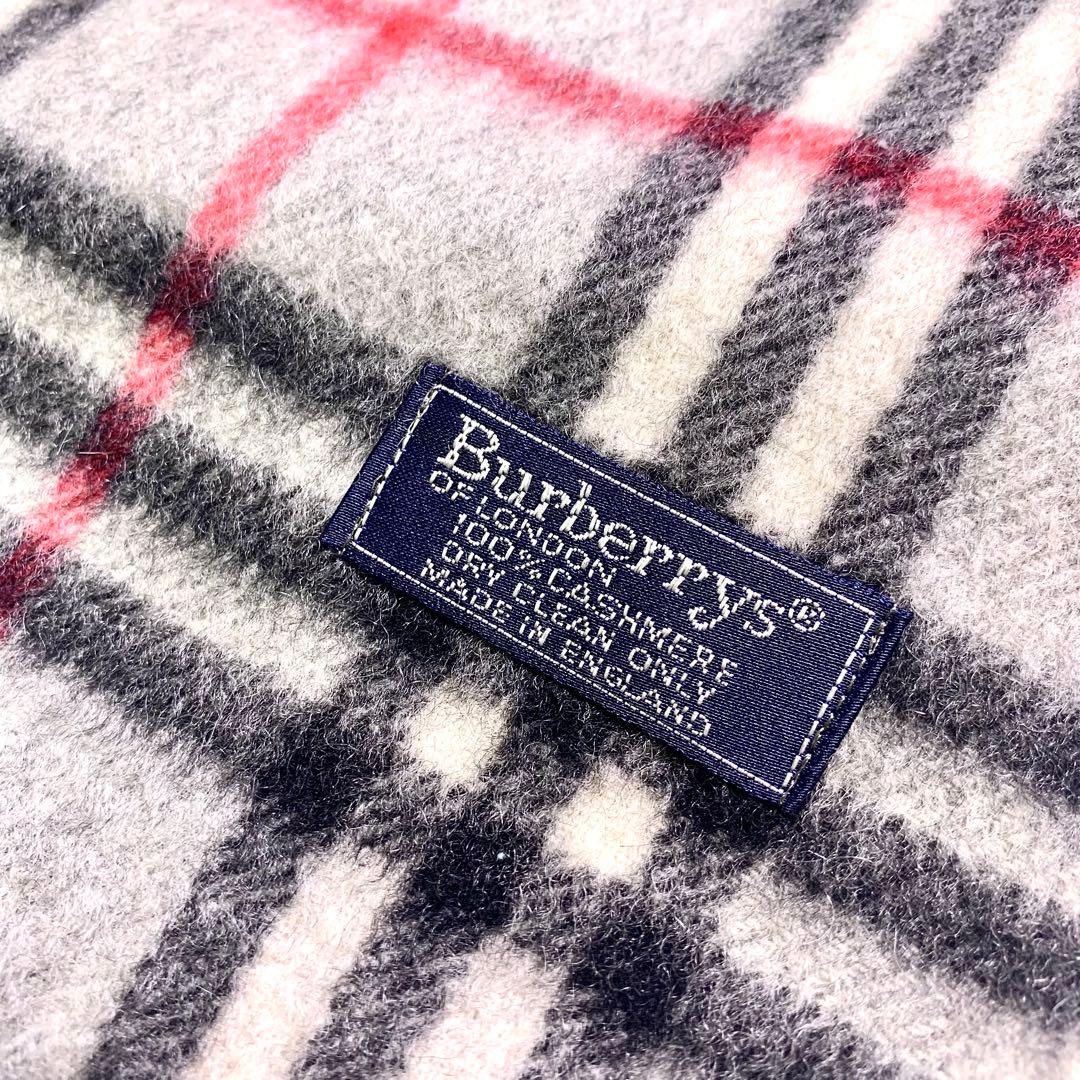 美品　Burberry's バーバリー カシミヤ100% マフラー ノバチェック