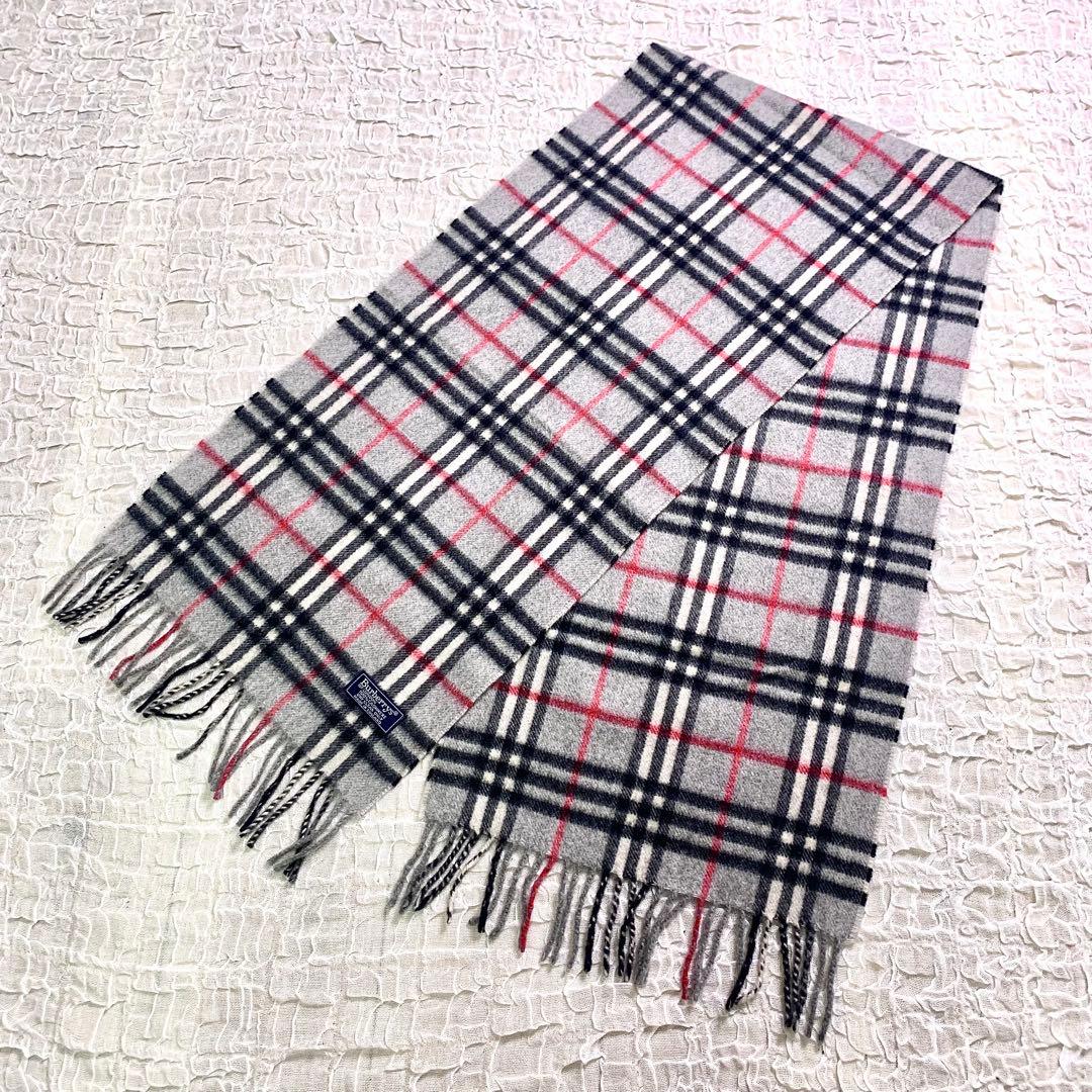 美品　Burberry's バーバリー カシミヤ100% マフラー ノバチェック