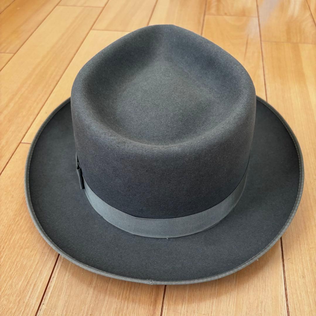 フェルトハット グレー60'sヴィンテージ