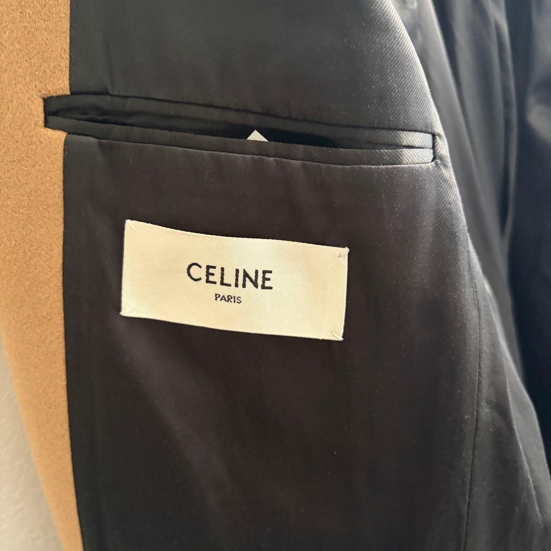 【未使用級✨】セリーヌ　チェスターコート　エディ　ウールカシミヤ 44 キャメル