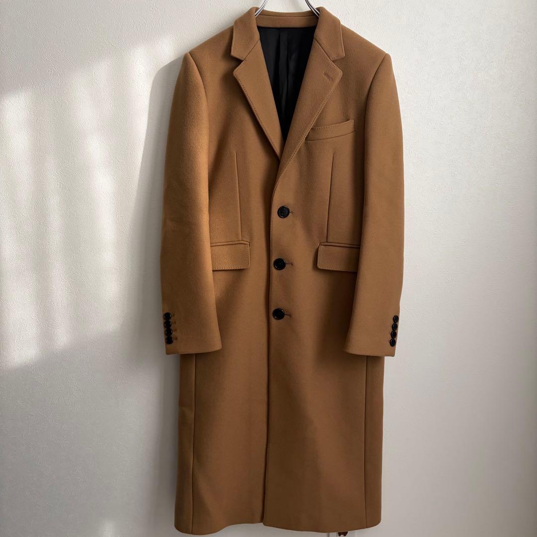 【未使用級✨】セリーヌ　チェスターコート　エディ　ウールカシミヤ 44 キャメル