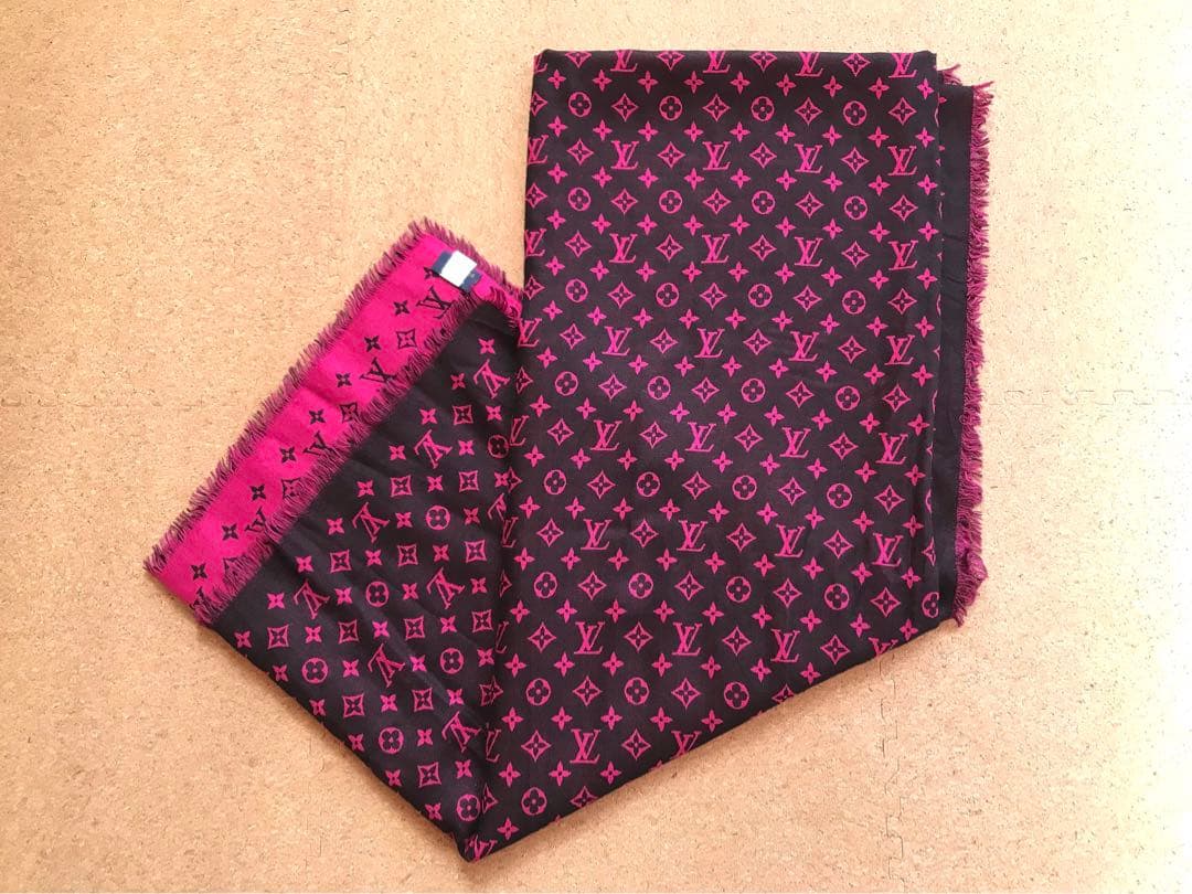 【良品】正規店購入　LOUIS VUITTON大判ショール　約195×140cm