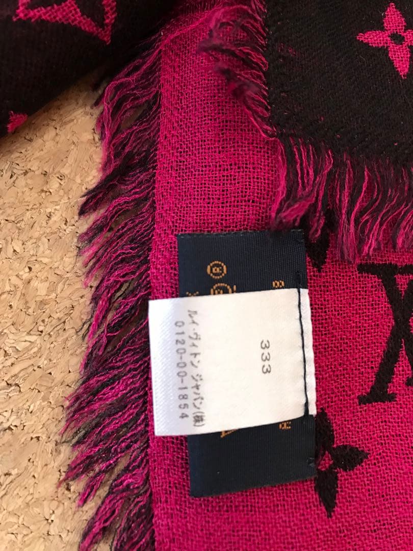 【良品】正規店購入　LOUIS VUITTON大判ショール　約195×140cm