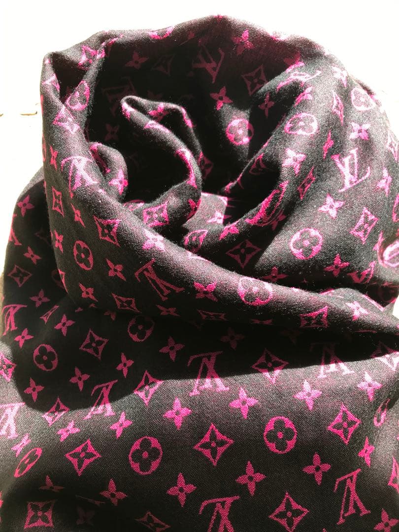 【良品】正規店購入　LOUIS VUITTON大判ショール　約195×140cm