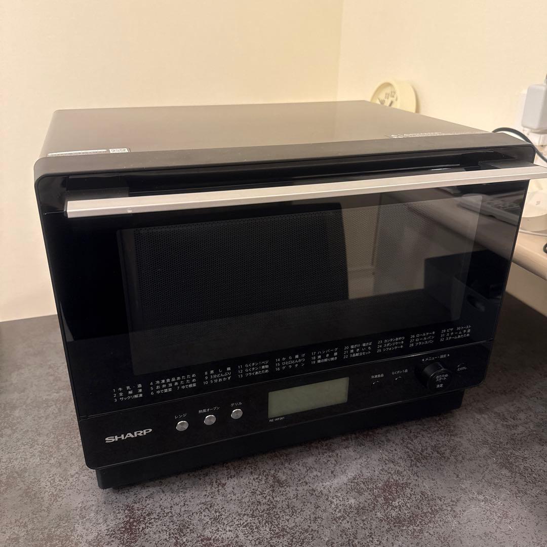SHARP オーブンレンジ 黒色 タッチパネル