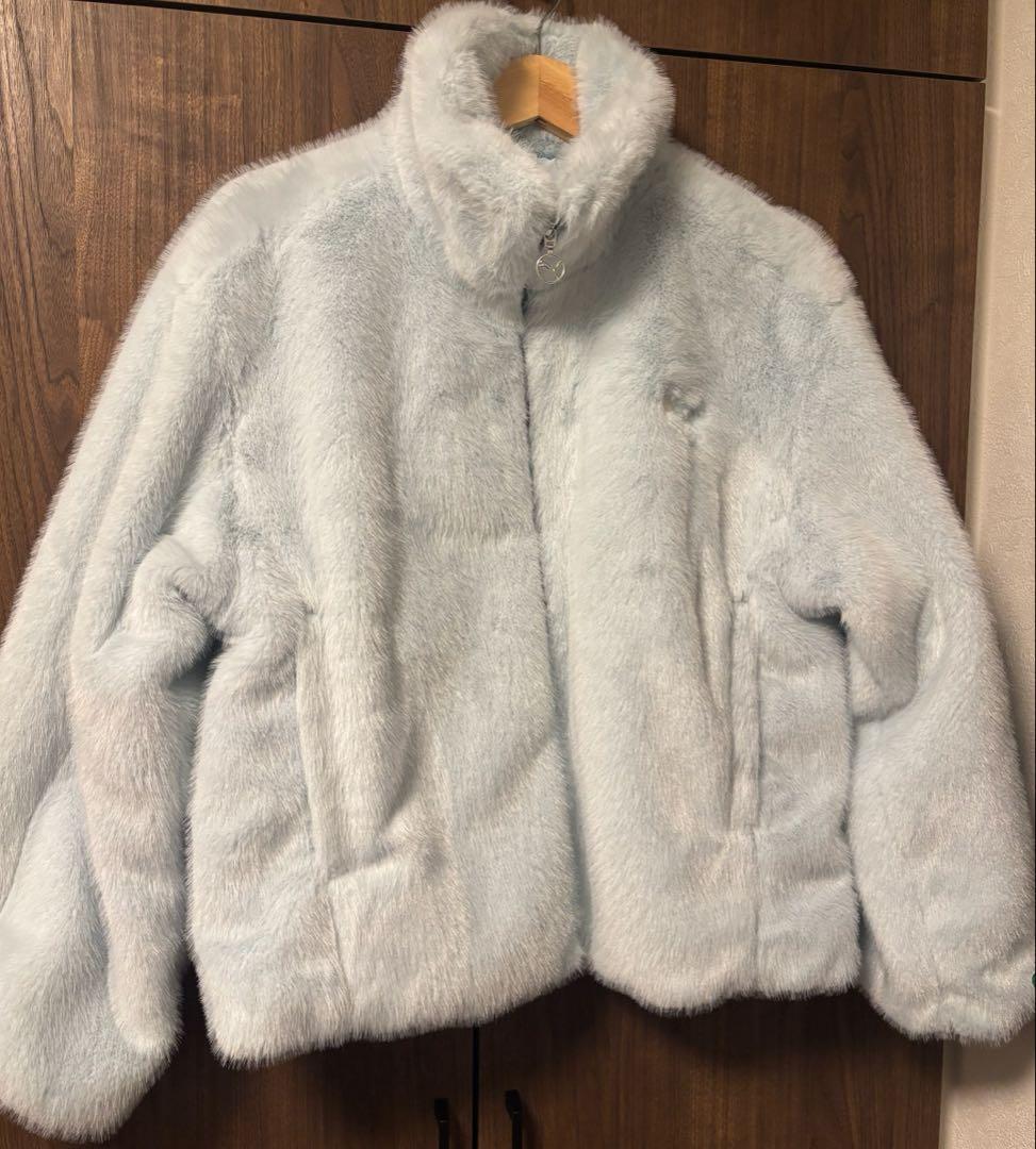 SNIDEL ×PUMA エコファーブルゾン シーグラスブルー