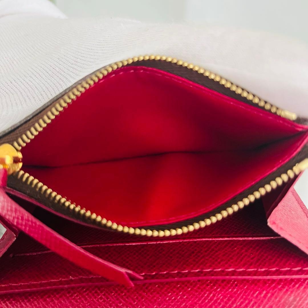 ルイヴィトン ポルトモネロザリ モノグラム 折り財布 カード 小銭入れ