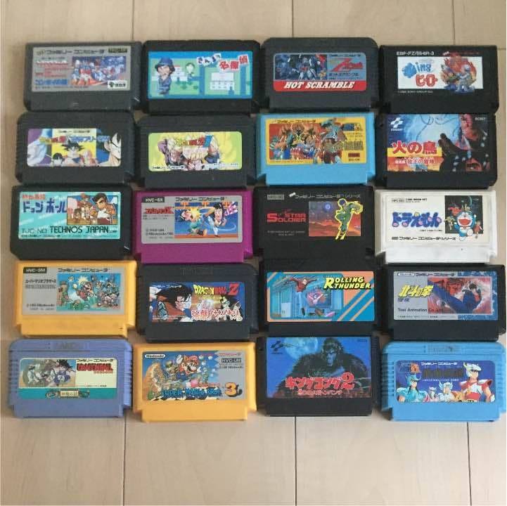 ファミコンソフト34本セット（箱無）【送料無料】