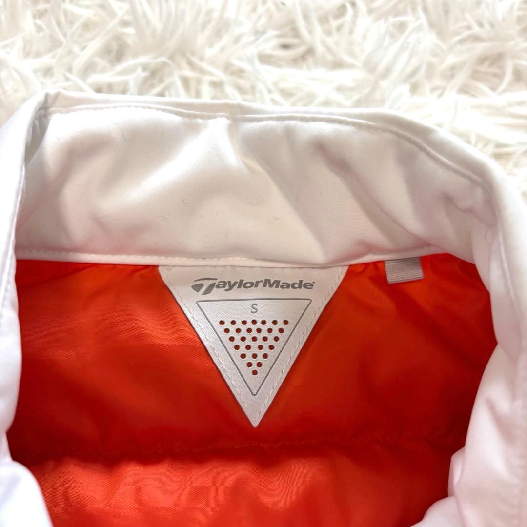 テーラーメイド 中綿 ホワイト ブルゾン ジップ オレンジ ダウン