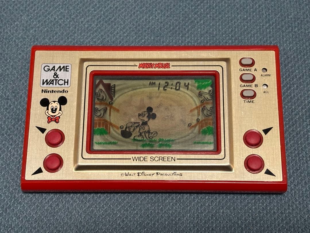 ゲームウォッチ　ミッキーマウス　説明書付き　ジャンク