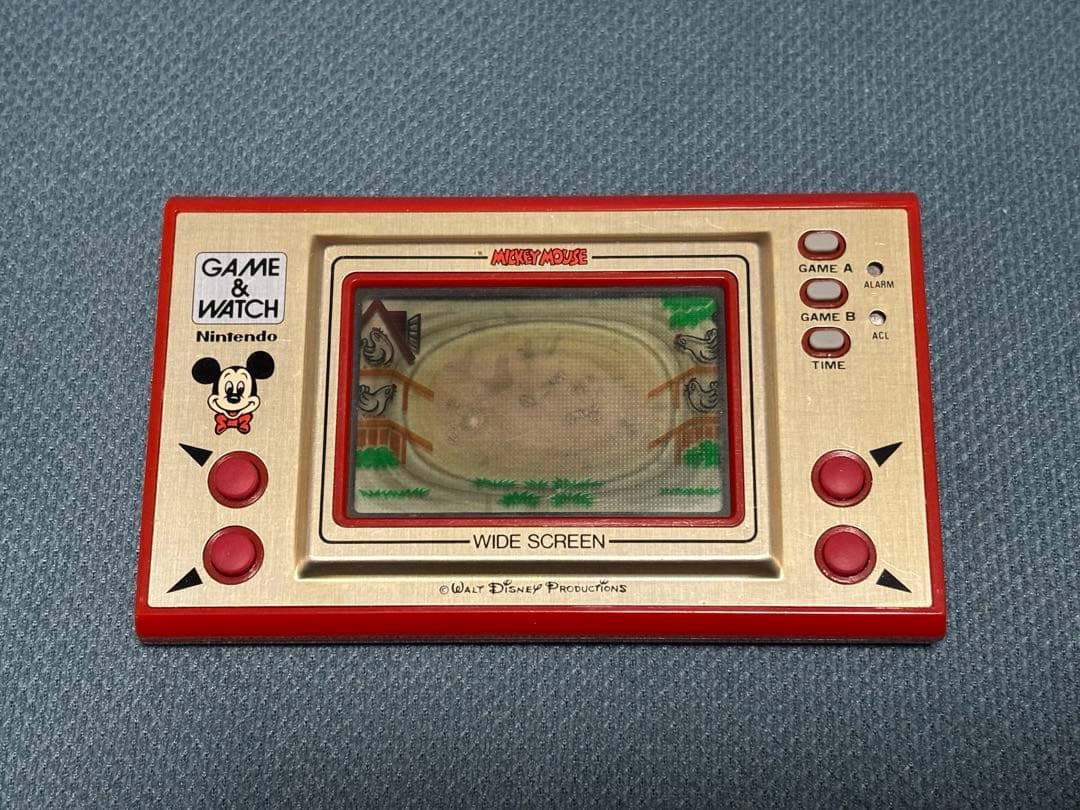 ゲームウォッチ　ミッキーマウス　説明書付き　ジャンク