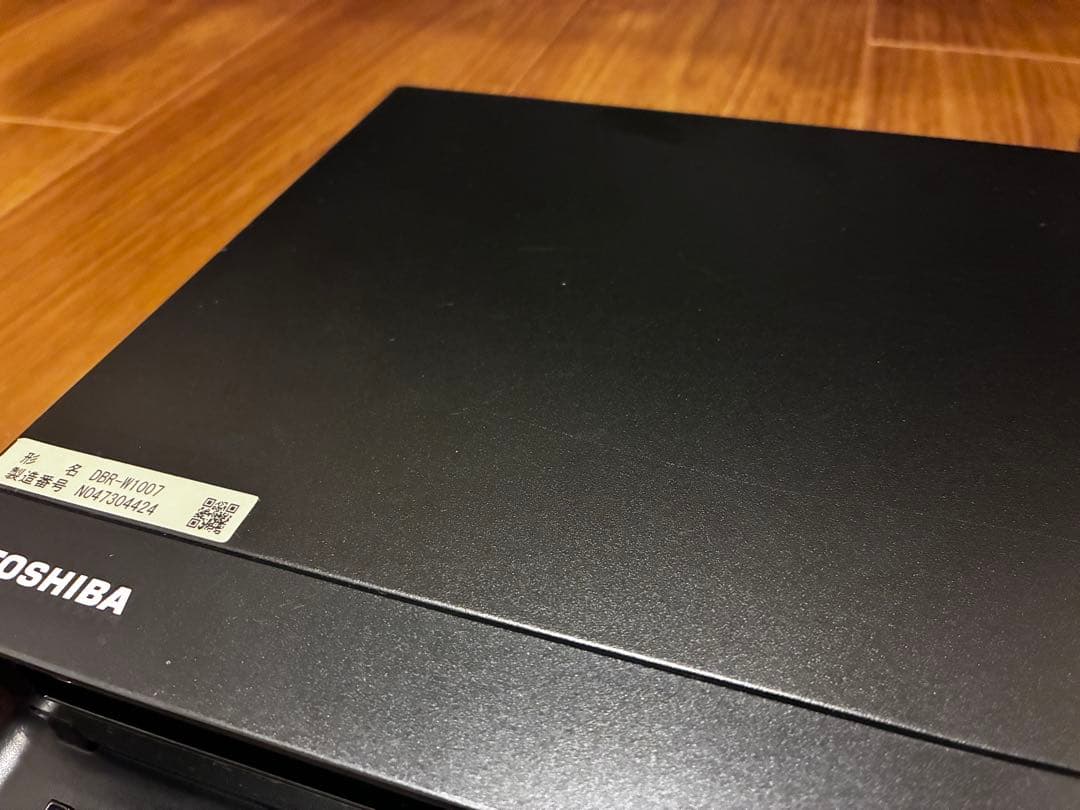 美品　TOSHIBA 東芝 ブルーレイディスクレコーダー DBR-W1007
