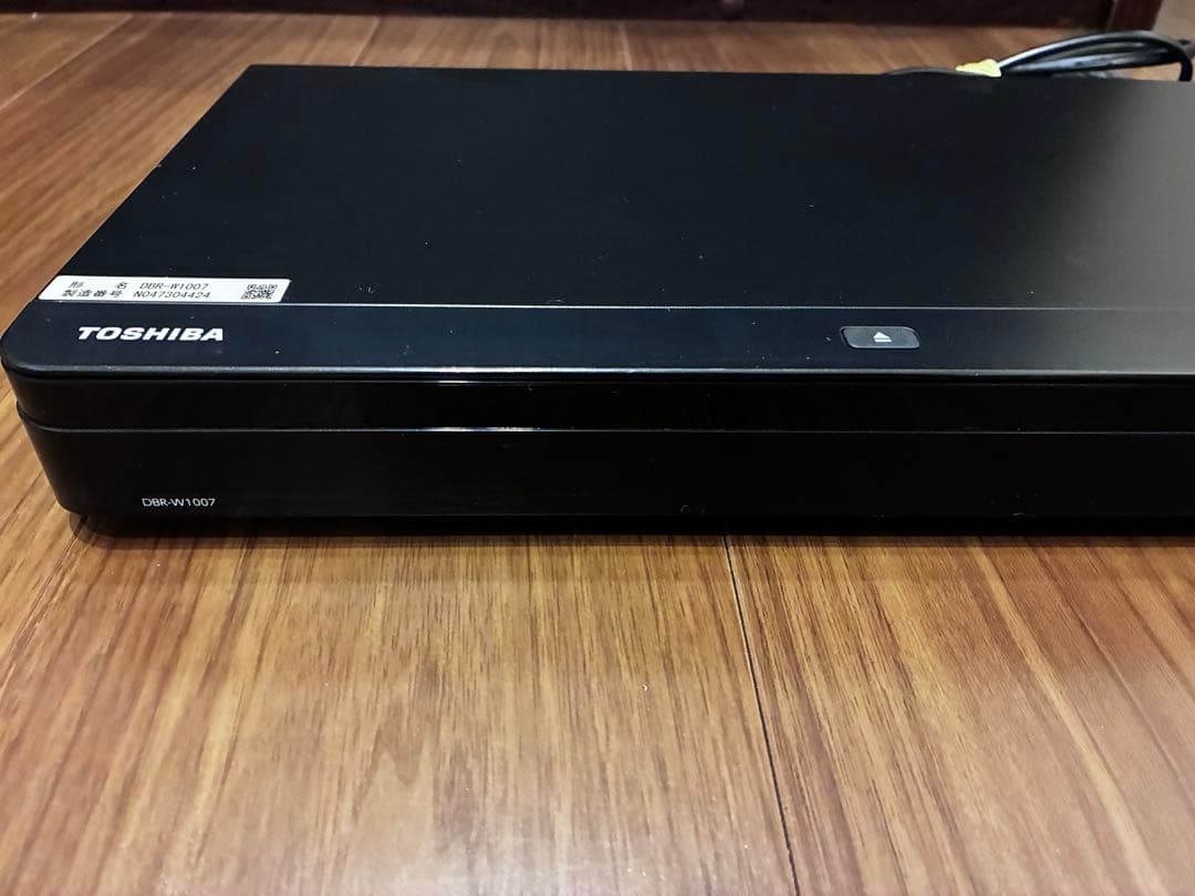 美品　TOSHIBA 東芝 ブルーレイディスクレコーダー DBR-W1007