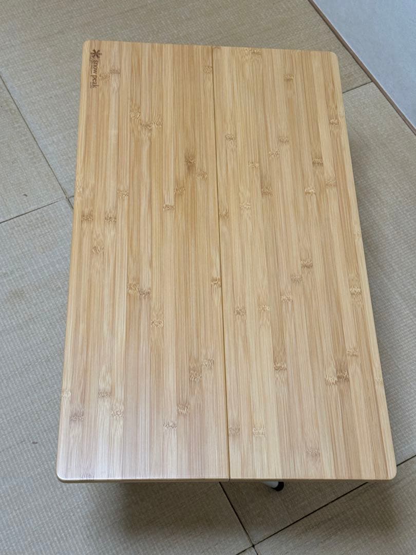 スノーピークワンアクションローテーブル竹B