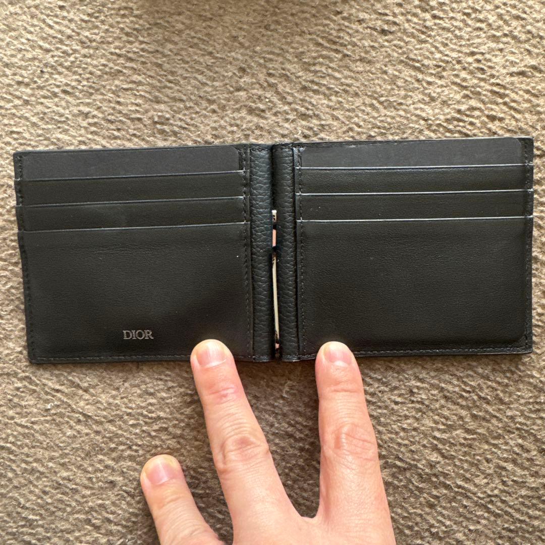 Dior レザー マネークリップ 黒最終価格