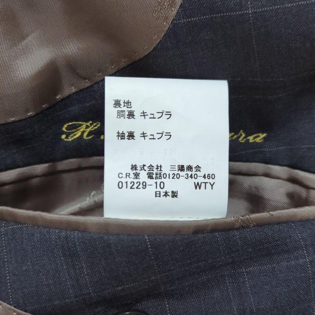 極美品 2XL相当 マッキントッシュ 銀ボタン セットアップスーツ チェック