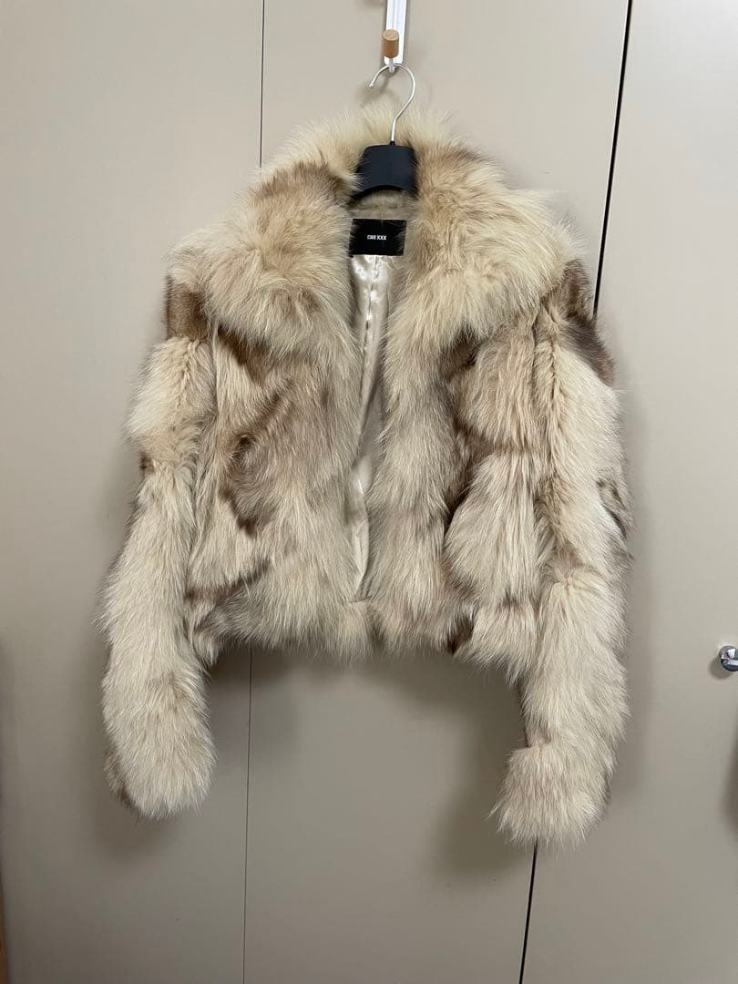 平成ギャル Y2K CHUXXX フォックスファー 毛皮コート 平成女子