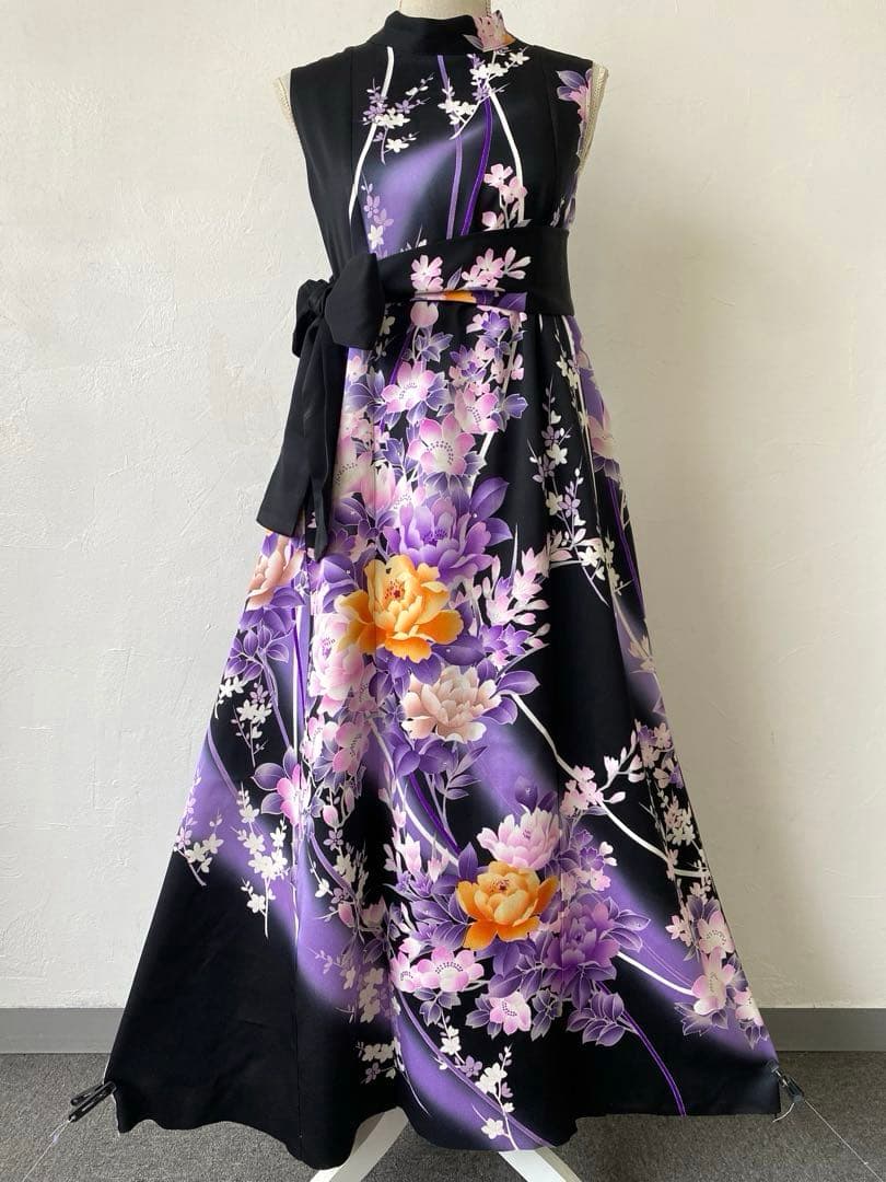 3267 着物　リメイク　ドレス　ワンピース