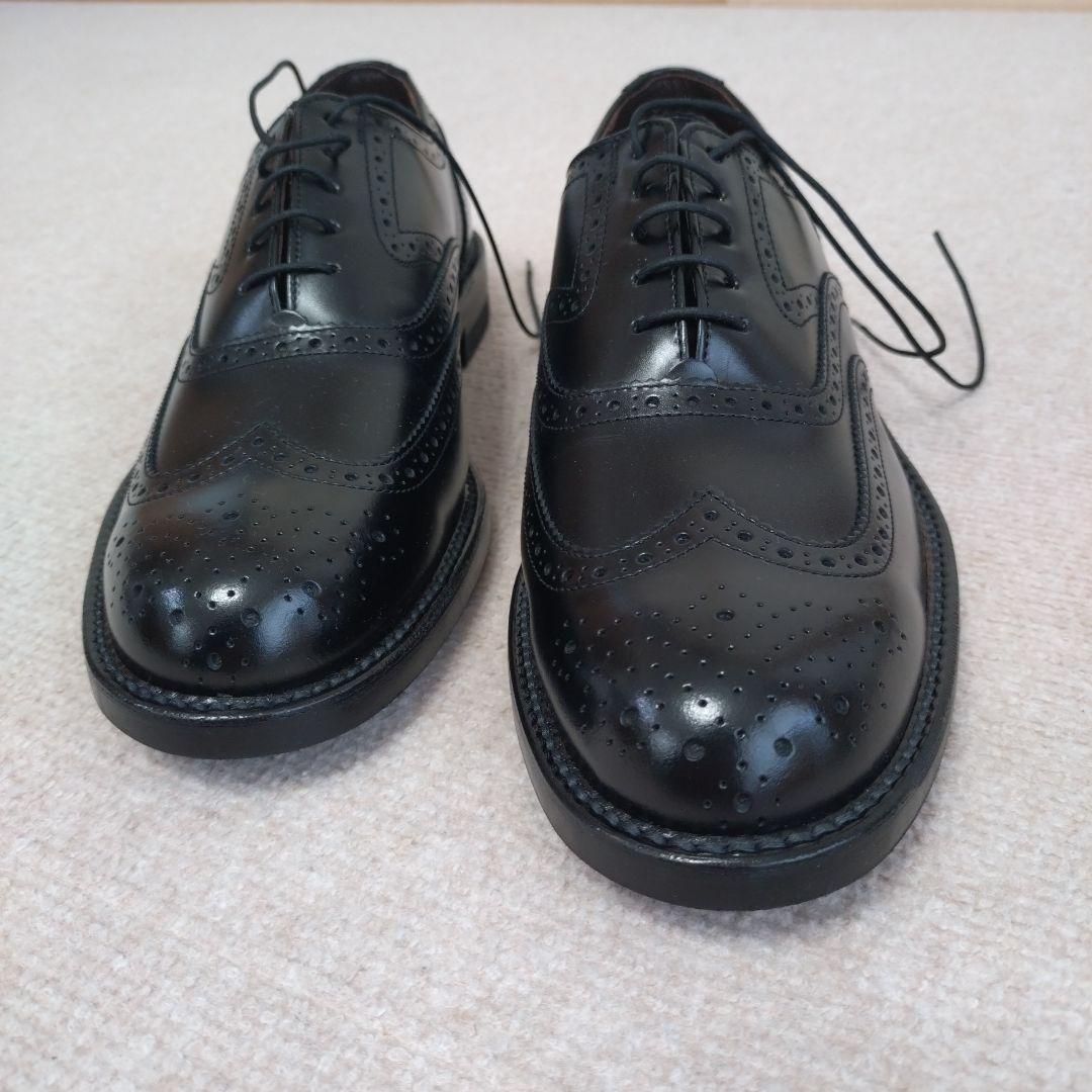 REGALブラックウィングチップドレスシューズ