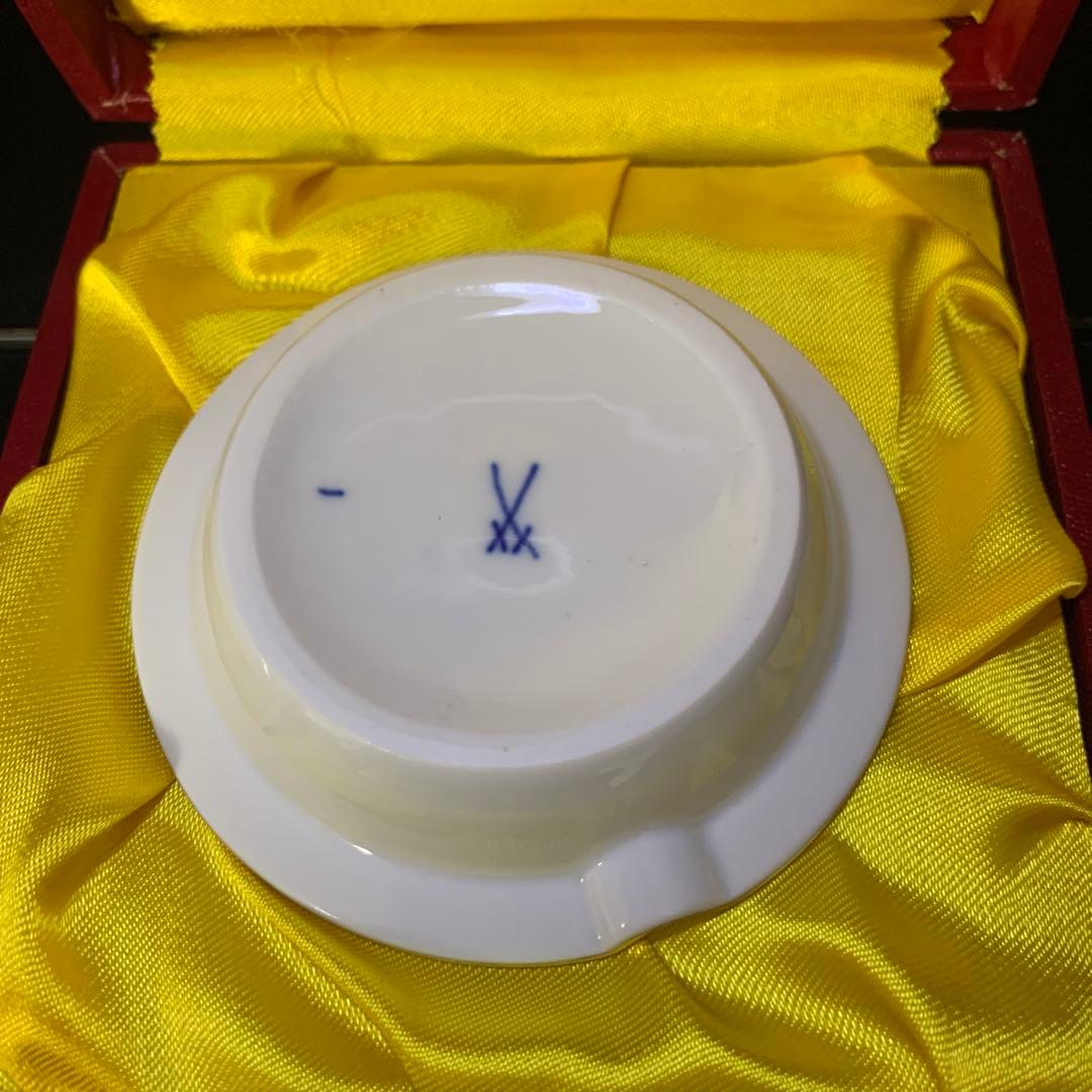 ドイツ　⚔️マイセン　灰皿(箱入) +姫フォーク