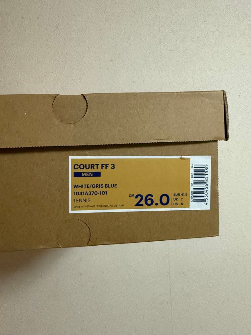 ASICSコートFF3 26cm オムニ•クレー用アシックスCOURTFF3