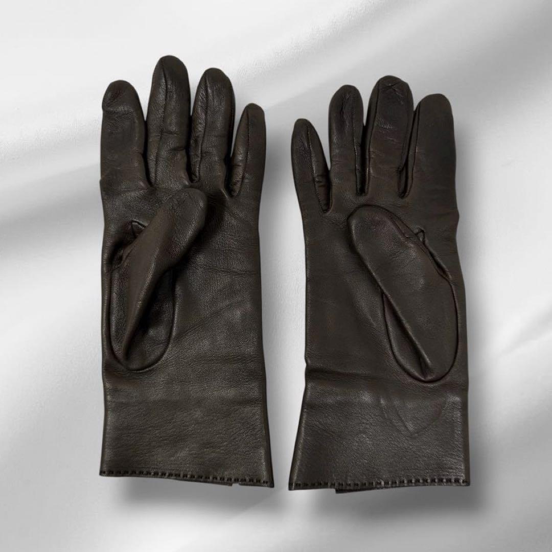 【美品】 HERMES エルメス ラムレザー 手袋 e14