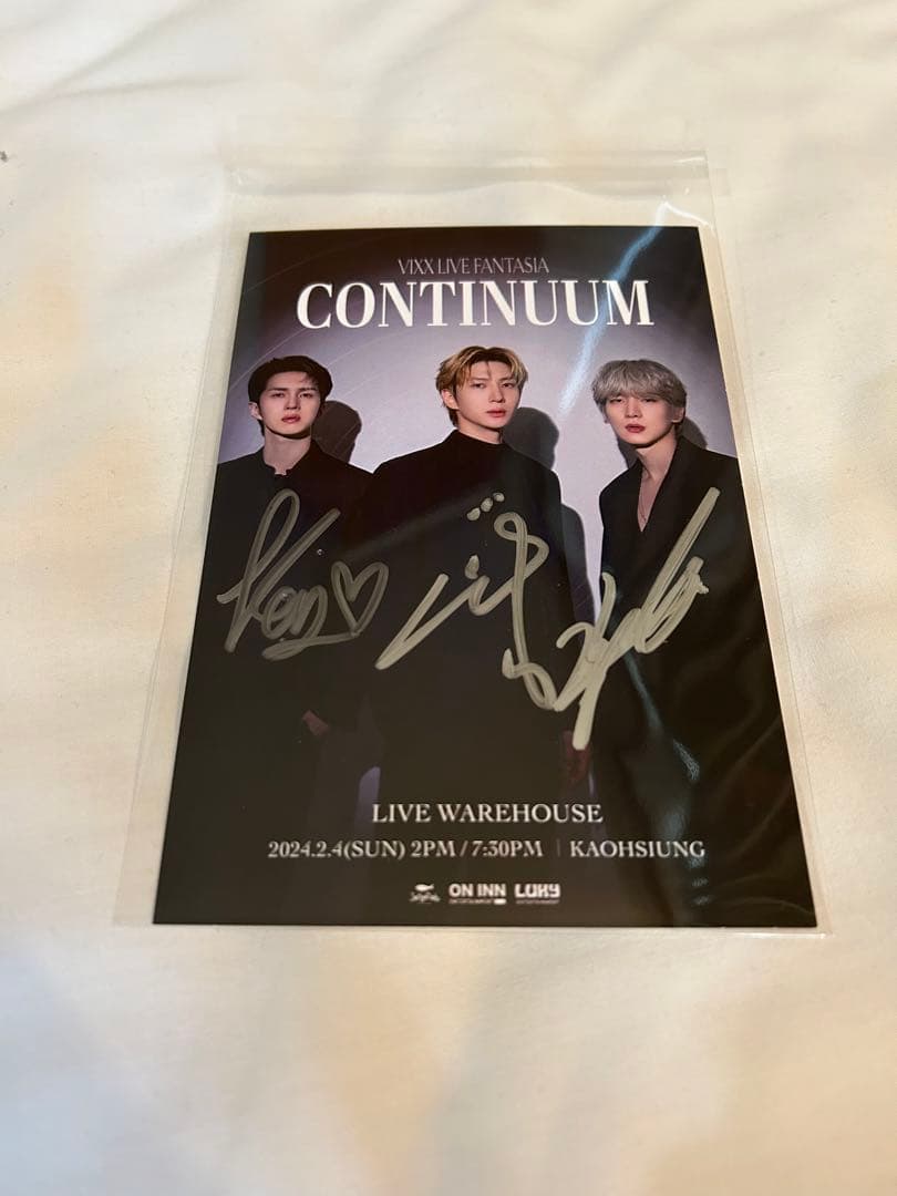 VIXX 特典 直筆サインポストカード レオケンヒョギ