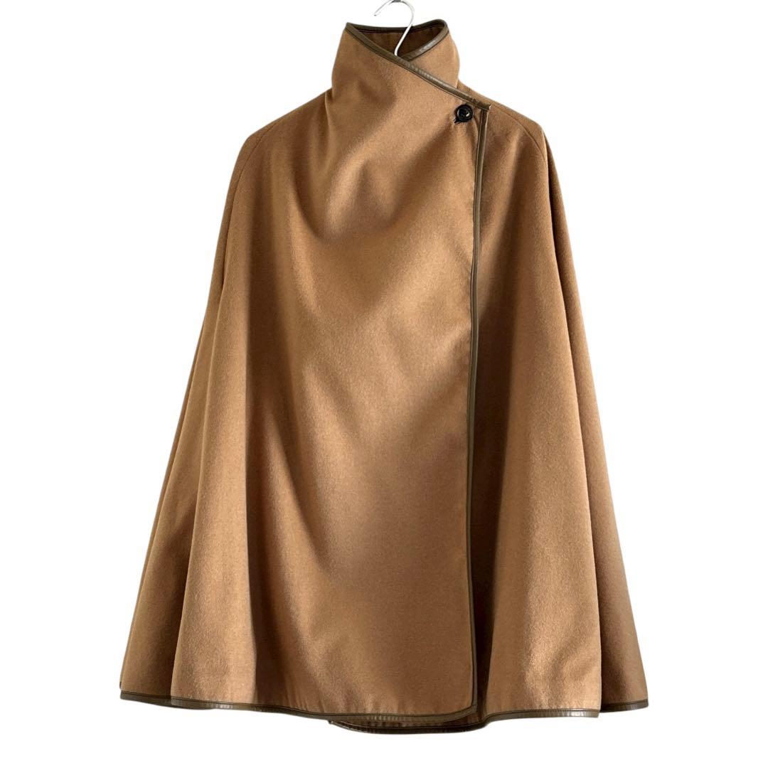 【限定価格】】エストネーション ケープコート ポンチョ 羊毛 カシミヤ