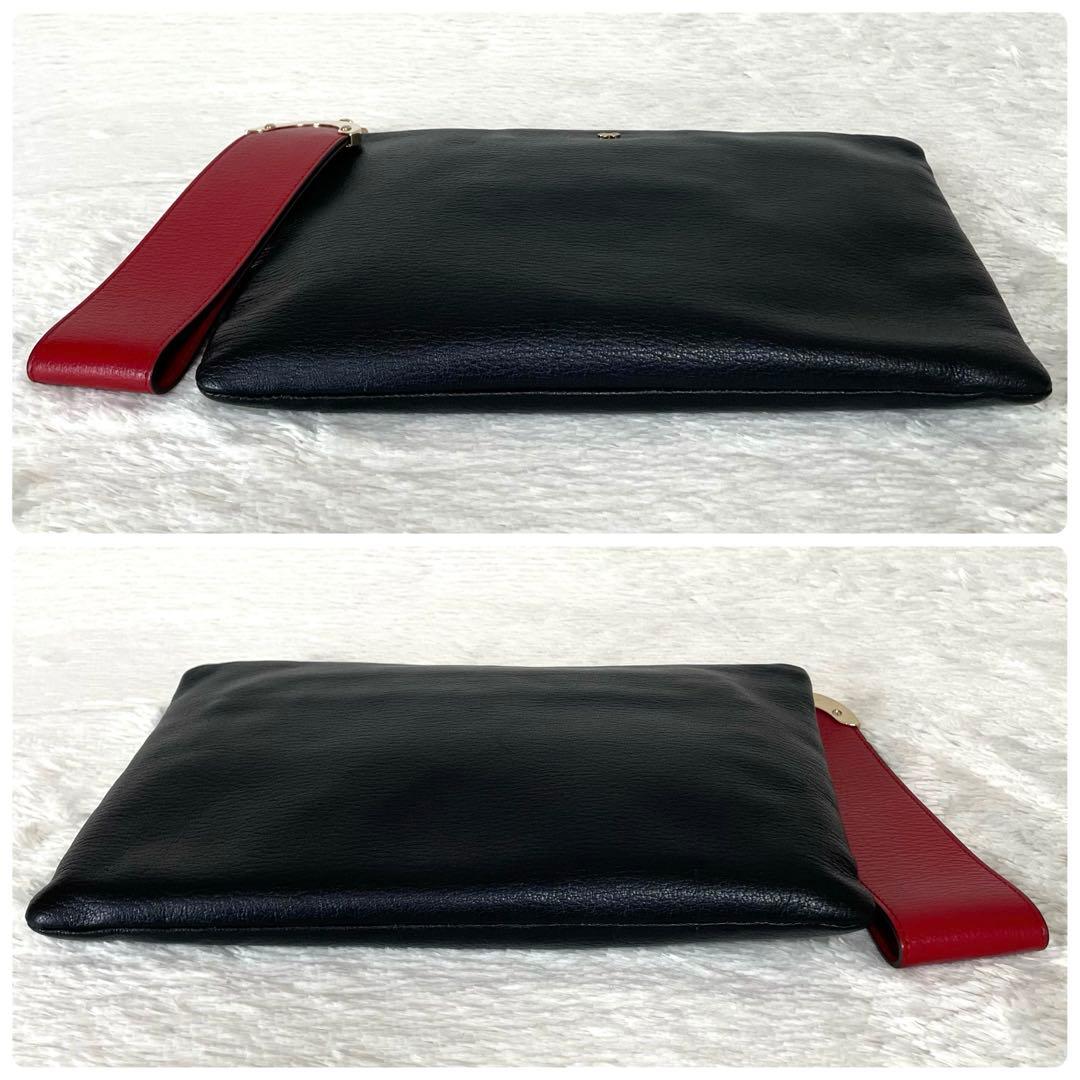 美品⭐️ANYA HINDMARCH SEYMOUR ZIP TOP POUCH