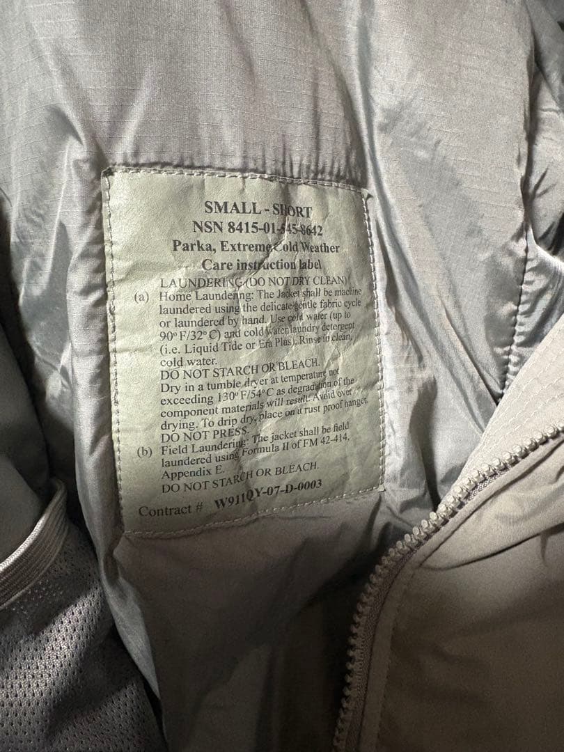 ジャケット・アウター ECWCS LEVEL7 SMALL SHORT