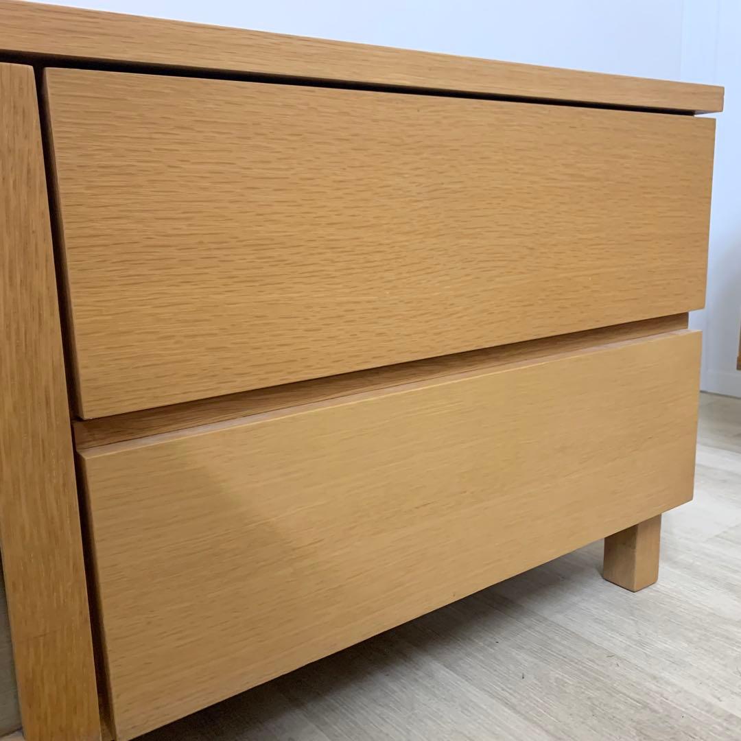 【美品】MUJI 無印良品 オーク材 TVボード ローボード テレビ台