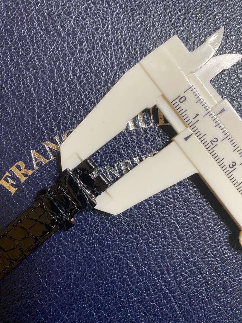 12mm フランクミュラー 純正 ブラック クロコ ストラップ